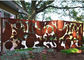 Trang trí tường nghệ thuật ngoài trời bằng kim loại đẹp và điêu khắc để trang trí hàng rào nhà cung cấp