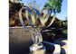 Modern Outdoor Garden Stainless Steel Art Sculptures Matt Finish For Decor