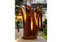 Contemporary Rusty Welding Garden Corten Steel Leaf Sculpture