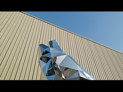 Trang trí vườn Bức tượng sói thép không gỉ