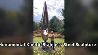 Tác phẩm điêu khắc bằng thép không gỉ Kinetic hoành tráng