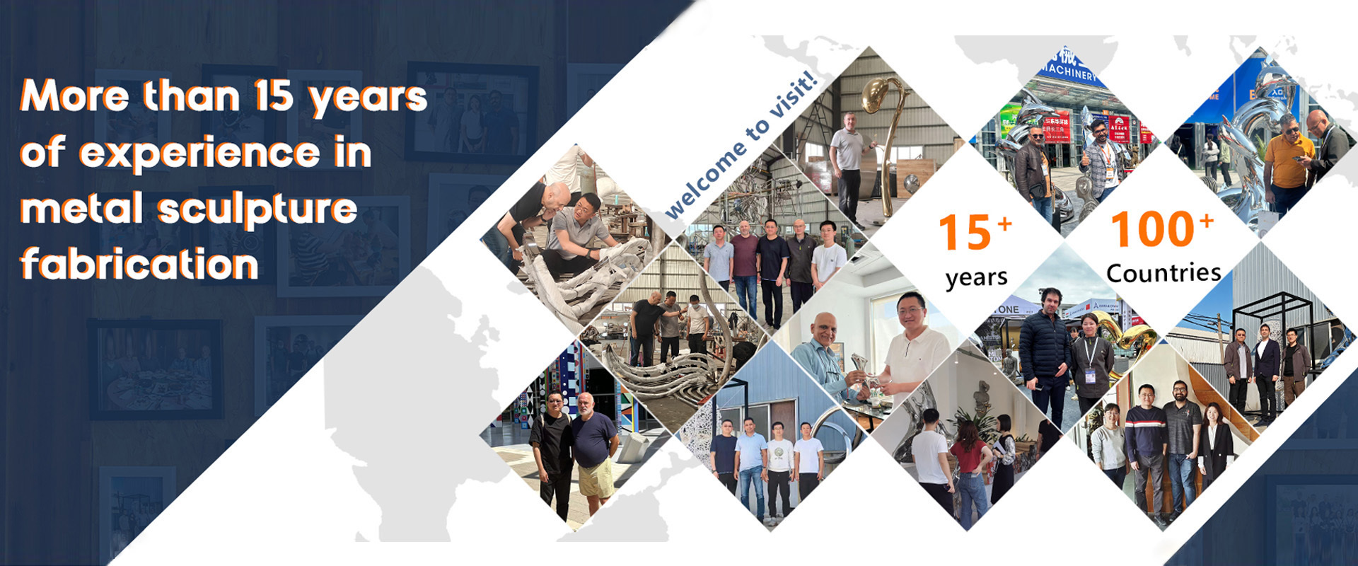 Chất lượng Điêu khắc kim loại ngoài trời nhà máy