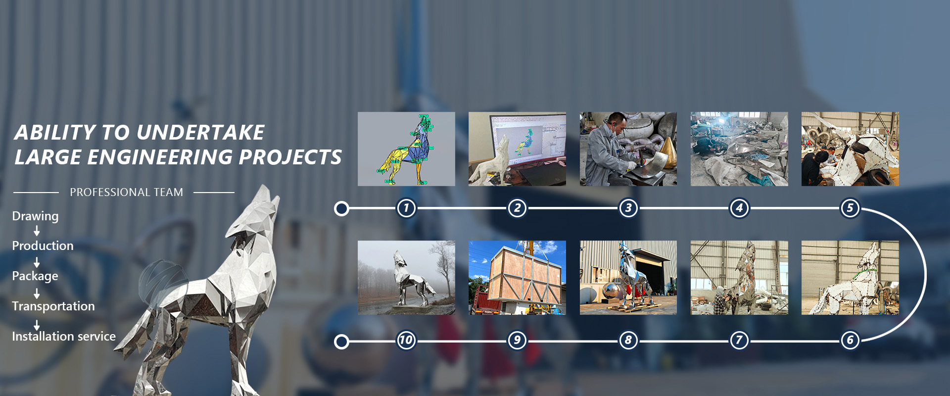 Chất lượng Điêu khắc kim loại ngoài trời nhà máy