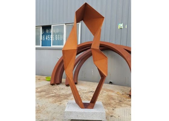 Giá tốt. Tác phẩm điêu khắc bằng thép Corten ngoài trời hiện đại Tác phẩm điêu khắc vườn nghệ thuật bằng kim loại trừu tượng trực tuyến