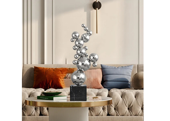 Giá tốt. Hình tượng bóng thép không gỉ đánh bóng cho vườn hoặc trang trí nhà trực tuyến