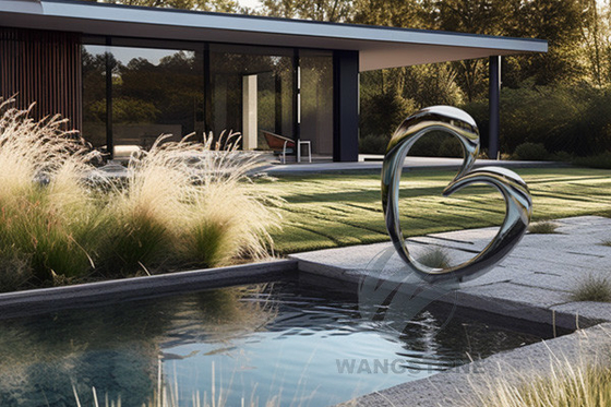 Giá tốt. Vườn sân nghệ thuật hiện đại Kính đánh bóng Tình yêu trái tim điêu khắc trực tuyến