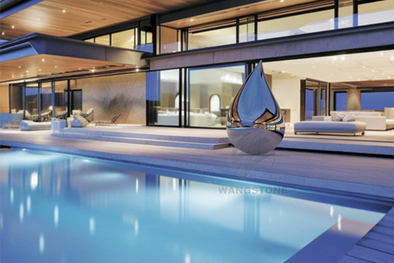 Giá tốt. Thép không gỉ kim loại mịn ngoài trời Nghệ thuật thủy tinh tượng trực tuyến