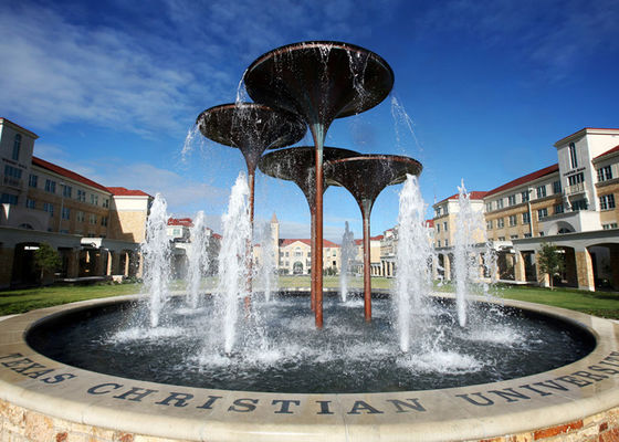 Giá tốt. Đài phun nước ngoài trời bằng thép không gỉ kích thước lớn để trang trí trường học trực tuyến