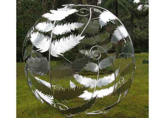 Giá tốt. Kích thước tùy chỉnh Vườn nghệ thuật hiện đại hình cầu hình hình cầu lá thép không gỉ trực tuyến