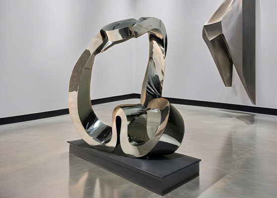 Giá tốt. Thép không gỉ hiện đại Kim loại nghệ thuật trừu tượng điêu khắc ngoài trời / nội thất trang trí vườn tùy chỉnh hàn trực tuyến