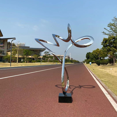 Giá tốt. Bức tượng băng kim loại không gỉ trang trí được đánh bóng với nền đá đen trực tuyến