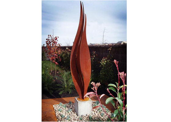 Giá tốt. Hoa Corten Steel Rusty Garden Điêu khắc cho trang trí hiện đại trực tuyến