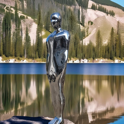 Giá tốt. Đồ khắc thô hiện đại của người đàn ông bằng thép không gỉ kích thước thực sự gương nghệ thuật kim loại đánh bóng trực tuyến