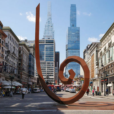 Giá tốt. Vật liệu kim loại rỉ sét lớn ngoài trời Công viên đô thị cảnh quan khí hậu Nhà cung cấp điêu khắc thép trực tuyến