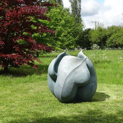 Giá tốt. Claasic trang trí vườn lớn kim loại đồng phong cảnh điêu khắc nấm hoa trực tuyến