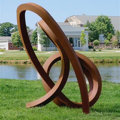 Giá tốt. Rusty Weathering Seel Abstract Metal Garden Art Hình tượng ngoài trời trực tuyến