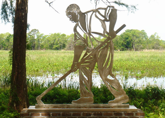 Giá tốt. Điêu khắc kim loại ngoài trời bằng thép không gỉ, điêu khắc hình kim loại cho trang trí công cộng trực tuyến