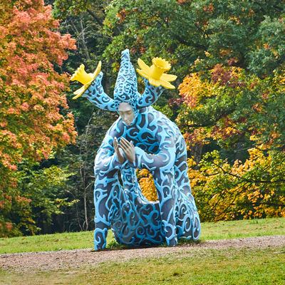 Giá tốt. Large Outdoor Botanical Sculpture - Fiberglass Nature-Themed Art Installation for Gardens trực tuyến