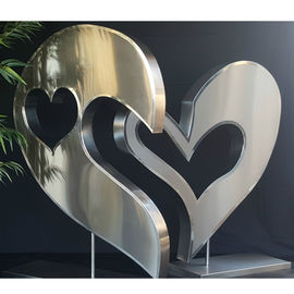 Giá tốt. Heart Love Theme Inox Art Điêu khắc trong nhà Dịch vụ OEM & OEM trực tuyến