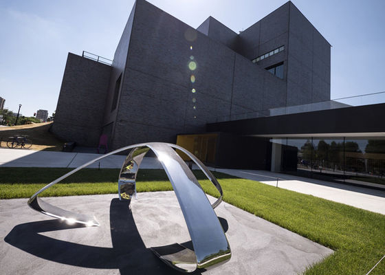 Giá tốt. Gương kết thúc điêu khắc kim loại ngoài trời hiện đại độc đáo cho trang trí vuông trực tuyến