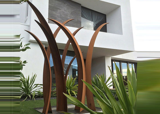 Giá tốt. Khu dân cư Vườn Cảnh Corten Thép Điêu khắc Sậy Thiết kế Ăn mòn Ổn định trực tuyến