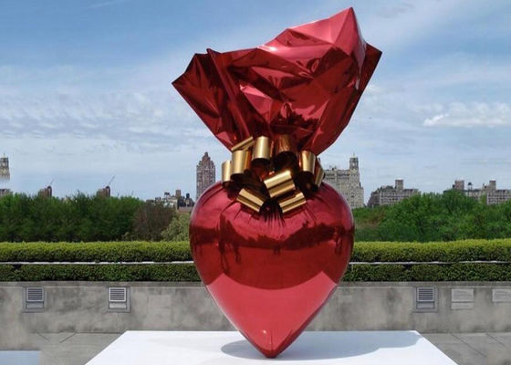 Giá tốt. Ngoài trời kẹo thép không gỉ trang trí điêu khắc vườn điêu khắc Titan lớn mạ trực tuyến