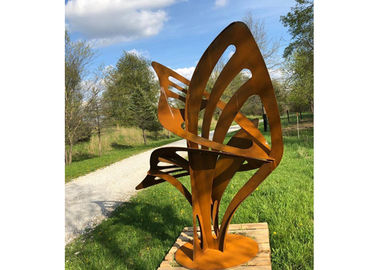 Giá tốt. Rusty Modern Art Kim loại Điêu khắc ngoài trời Tóm tắt Corten Steel Garden Trang trí trực tuyến
