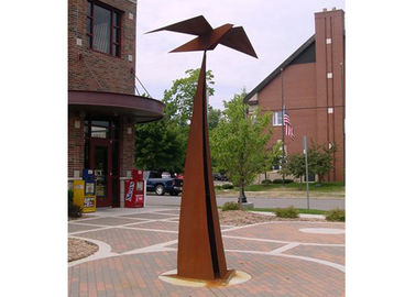 Giá tốt. Nghệ thuật ngoài trời lớn Corten thép trang trí điêu khắc trừu tượng rèn và đúc trực tuyến