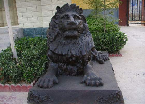 Giá tốt. Custom Lion Metal Bronze Bronze Ngồi Lion Tượng cho ngoài trời trực tuyến