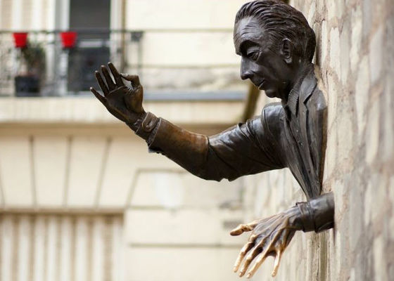 Giá tốt. ODM Life Size Bức tường ngoài trời Đúc trang trí Người đàn ông bằng đồng trực tuyến