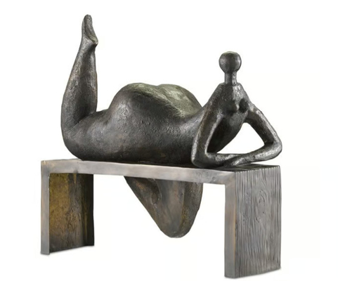 Giá tốt. Tác phẩm điêu khắc Odalisque bằng đồng với vật liệu bảo vệ môi trường an toàn trực tuyến