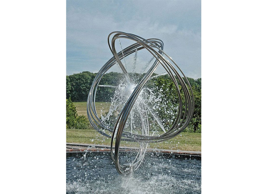 Giá tốt. Chiều cao 250cm Trang trí ngoài trời Đài phun nước bằng thép không gỉ 316 trực tuyến