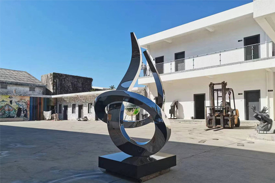 2M Phép gỉ thép không gỉ hiện đại Sculpture vườn bóng