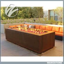 Giá tốt. Đa chức năng Hố lửa bằng thép Corten Hình chữ nhật Kim loại Vườn Hố lửa Điêu khắc kim loại trực tuyến