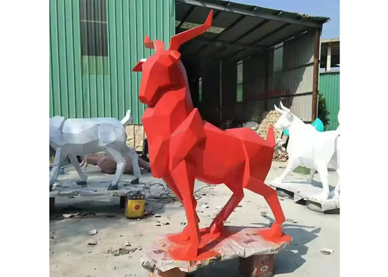 Giá tốt. Nghệ thuật công cộng hiện đại động vật hươu ngoài trời hình tượng sợi thủy tinh kích thước thực trực tuyến