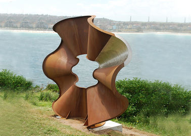 Giá tốt. Hình dạng hoa đẹp Corten thép điêu khắc Phong cách hiện đại cho ngoài trời trực tuyến