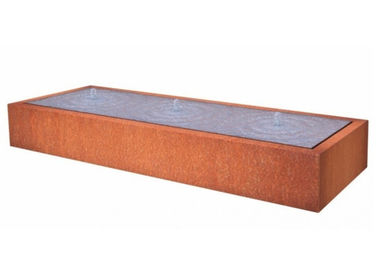 Giá tốt. Tính năng nước hình chữ nhật Corten thép cho trang trí nội thất ngoài trời trực tuyến