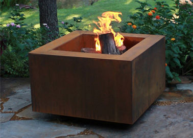 Giá tốt. Wood Fire Square Metal Fire Pit, Square Garden Fire Pit Thiết kế đơn giản trực tuyến