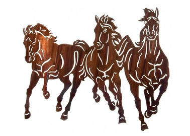 Giá tốt. Chuyên nghiệp lớn Wild Horse Wall Art Điêu khắc kim loại để trang trí nhà trực tuyến