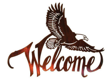Giá tốt. American Eagle Eagle Chào mừng tác phẩm điêu khắc kim loại lớn trên tường để trang trí nhà trực tuyến