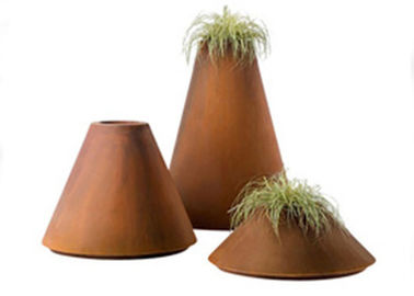 Giá tốt. Chậu thép Corten chuyên nghiệp, chậu trồng hoa kim loại thép Corten WS-CS367 trực tuyến