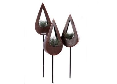 Giá tốt. Máy trồng kim loại Corten đương đại, Thiết kế hấp dẫn máng thép Corten trực tuyến