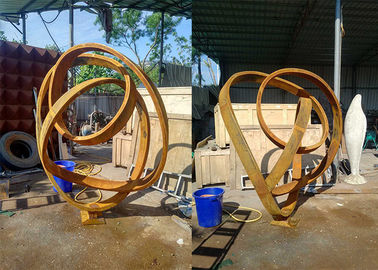 Giá tốt. Trang trí sân vườn công cộng Thép Corten Điêu khắc vườn lớn Chiều cao 120cm trực tuyến