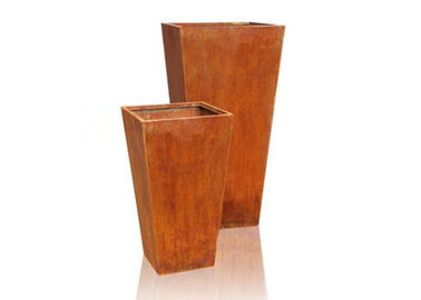 Giá tốt. Bespoke Garden Corten Steel Planter OEM / ODM Cao chấp nhận được 120cm trực tuyến