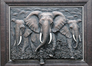 Giá tốt. Kim loại Wall Art Điêu khắc / Đồng voi Bas Cứu trợ đa chức năng trực tuyến