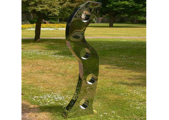 Kính đánh bóng vườn trừu tượng hiện đại Sculpture thép không gỉ