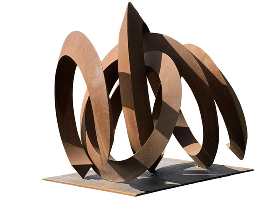 Giá tốt. Kích thước tùy chỉnh kim loại rỉ sét nghệ thuật vườn Corten thép tượng trừu tượng trực tuyến