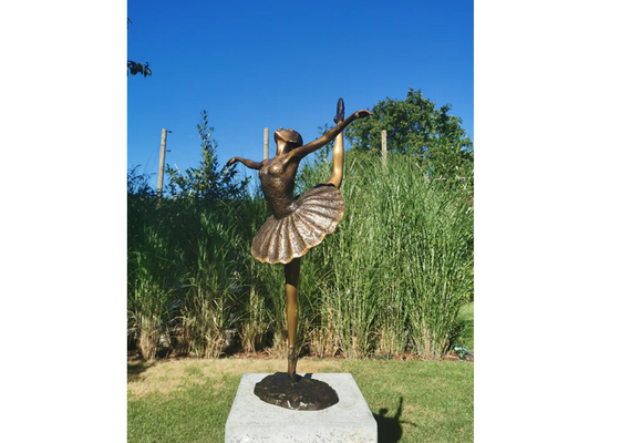 Trang trí Nghệ thuật vườn Đồng cổ Ballerina điêu khắc