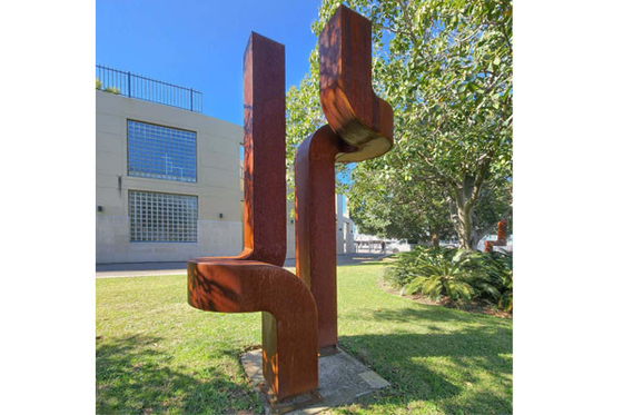 Giá tốt. Vật điêu khắc vườn thép Corten được làm bằng tay ngoài trời hiện đại trực tuyến