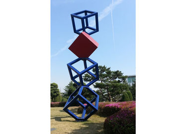 Giá tốt. Cube Garden Điêu khắc thép không gỉ lớn Nghệ thuật điêu khắc kim loại ngoài trời trực tuyến